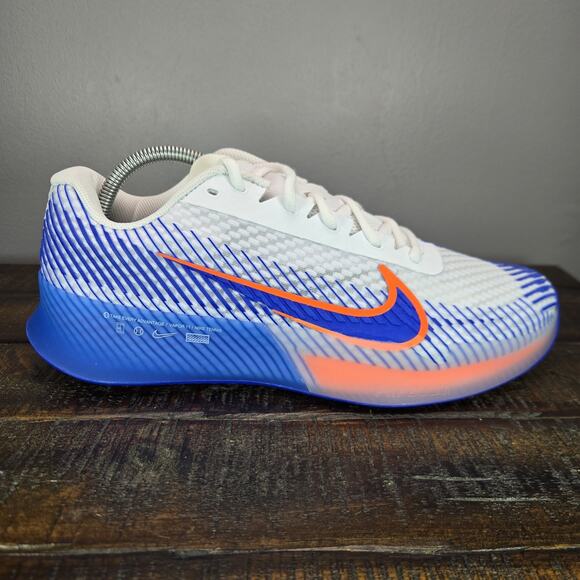 NEW Nike Zoom Vapor 11 HC Mens Size 9 Tennis Shoes Court DR6966 105 Blue White - Picture 5 of 12
